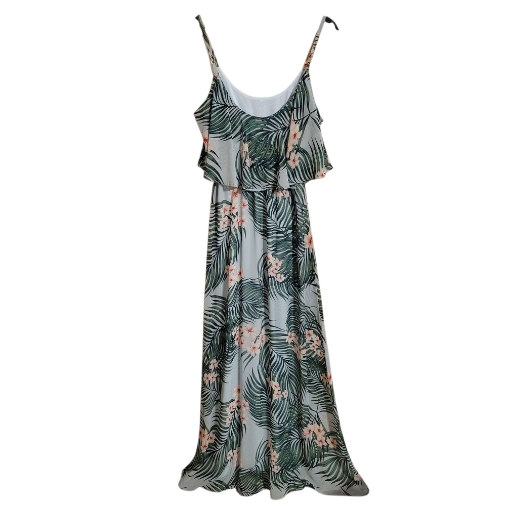 Show Me Your Mumu Caitlin Ruffle Maxi Dress In Hanalei Dream - Picture 7 of 8